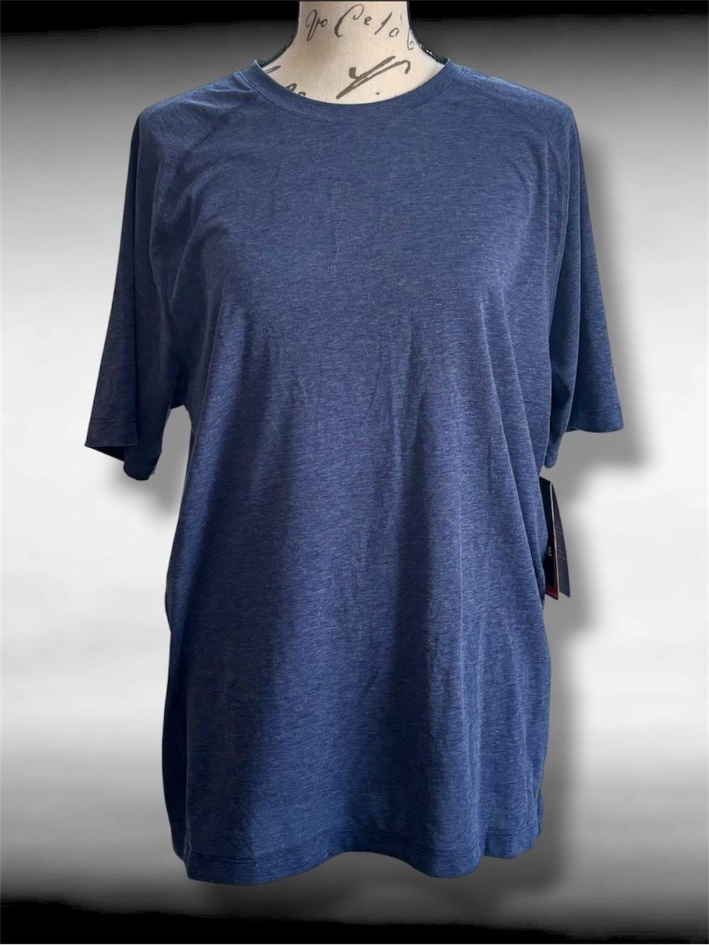 SOLFIRE Men's Med Navy Icon Crew T-Shirt Flatlock Seams Anti-Microbial NWT